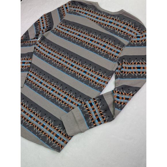Volcom Size XL Striper Crew Thermal Long Sleeve Gray,Blue,Orange,Black - Picture 10 of 11